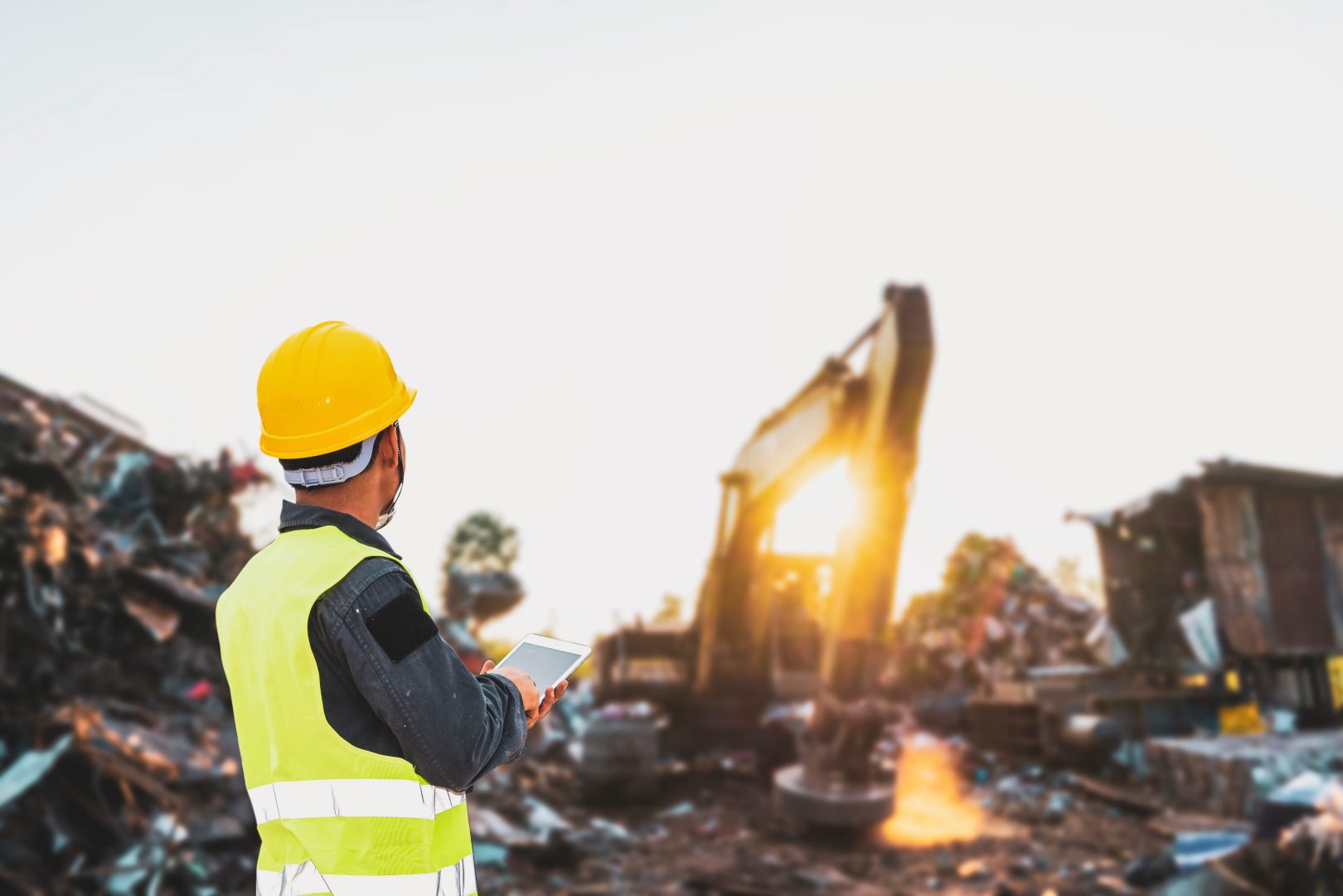 Waste sorting worker in Stouffville